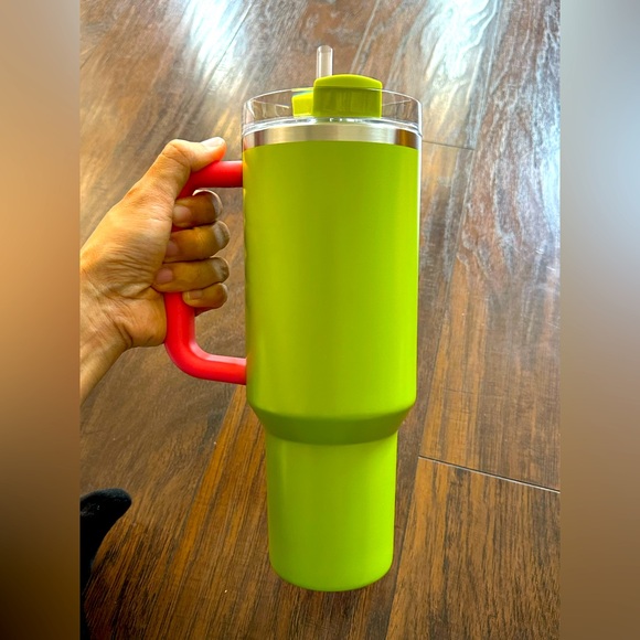 Stanley x‎ Starbucks 40 oz Tumbler Green & Flamingo Pink - New with Box - Picture 2 of 8